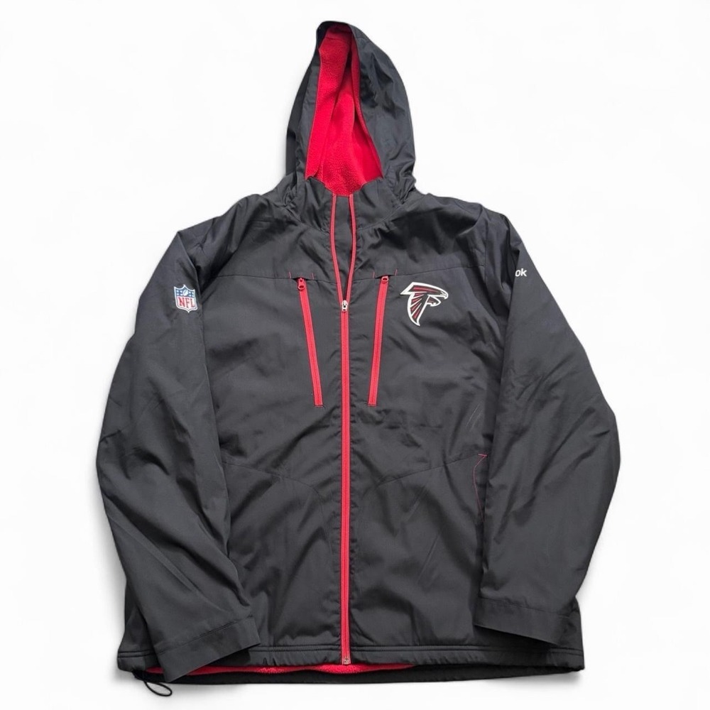 Reebok On Field Atlanta Falcons Full Zip Jacket Men's Size XL Y2K 2000s NFL